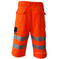 High visibility reflective tape short pants with pockets